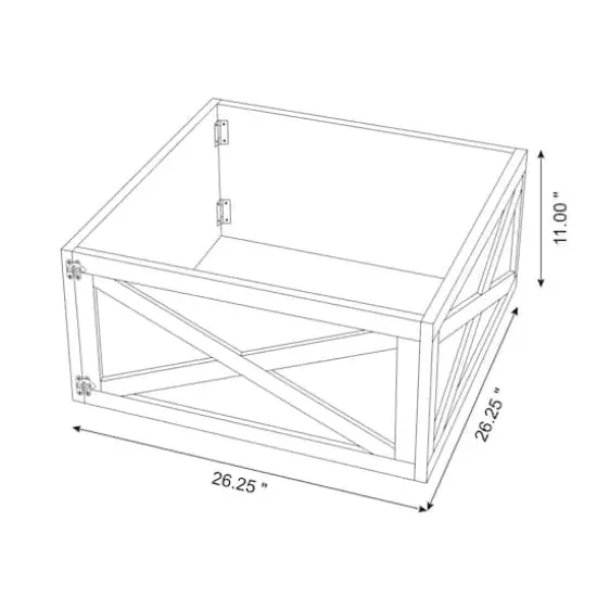 Glitzhome&reg; 26" Natural Wooden Tree Collar {9}