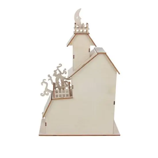 11.75" DIY House with Tree LED Wood D&eacute;cor by Make Market&reg; {5}