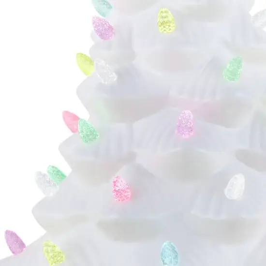 Mr. Cottontail White 13" Ceramic Easter Bunny Tree {6}