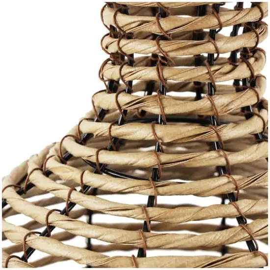 18" Brown Seagrass Handmade Twisted Vase {5}