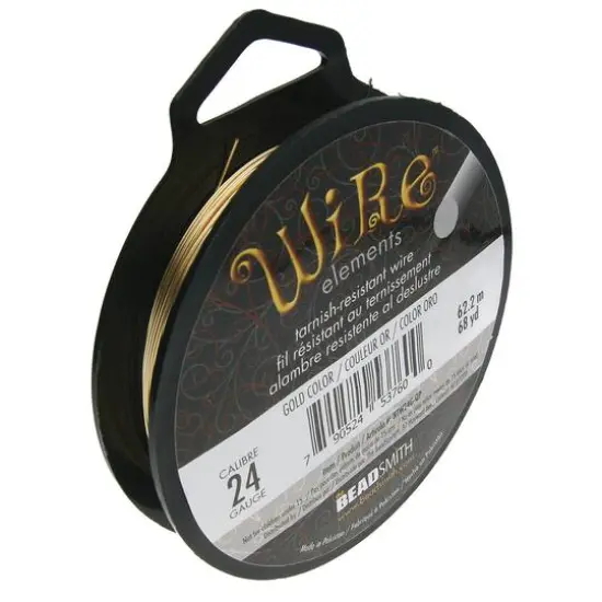 The Beadsmith&reg; Wire&trade; Elements Tarnish-Resistant Wire, 1/4lb. Gold {5}