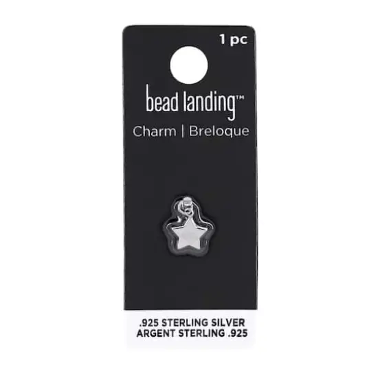 Sterling Silver Star Icon Charm by Bead Landing&trade; {7}