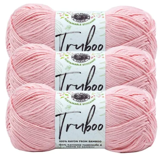 3 Pack Lion Brand&reg; Truboo Yarn Light Pink {1}