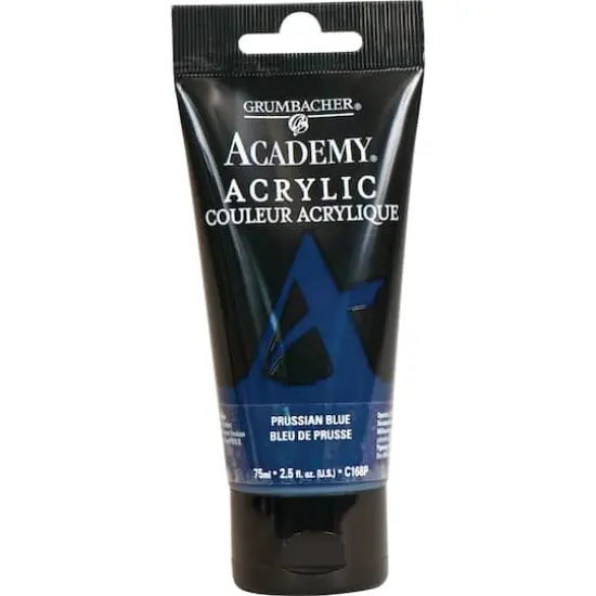Grumbacher&reg; Academy&reg; Acrylic, 2.5oz. C168P Prussian Blue {1}