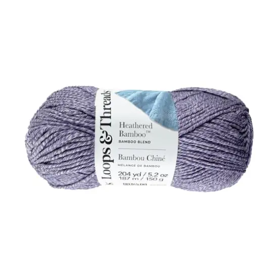Heathered Bamboo&trade; Yarn by Loops & Threads&reg; Violet {1}