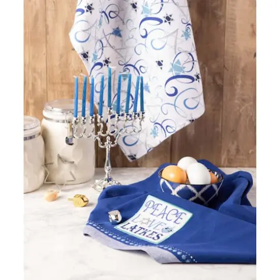 DII&reg; Peace Love Latkes Dishtowel Set {4}