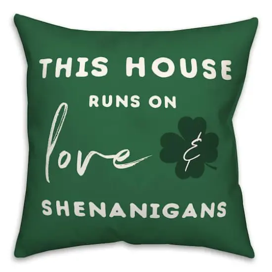 Love and Shenanigans 18" x 18" Indoor / Outdoor Pillow {1}