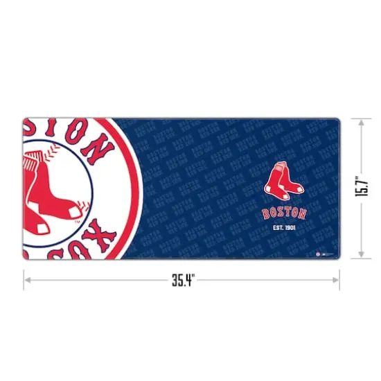 MLB Logo Series Desk Pad Boston Red Sox {4}