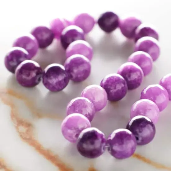 Purple Dyed Quartzite Round Beads, 8mm by Bead Landing&trade; {3}