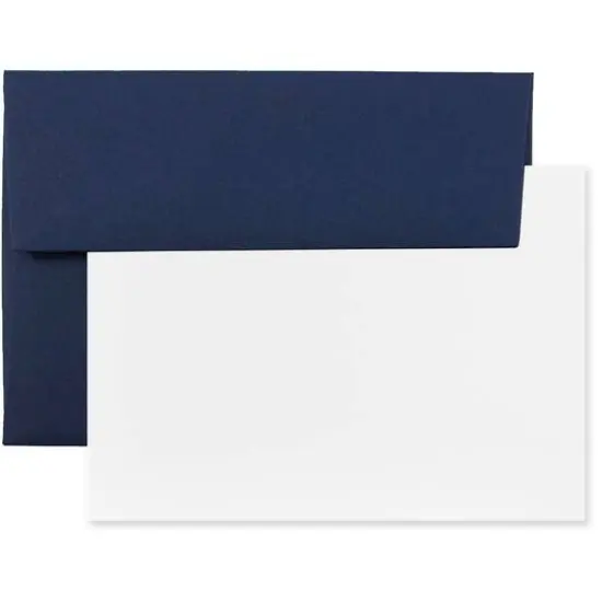JAM Paper A6 Blank Greeting Cards & Envelopes, 25ct. Teal {2}