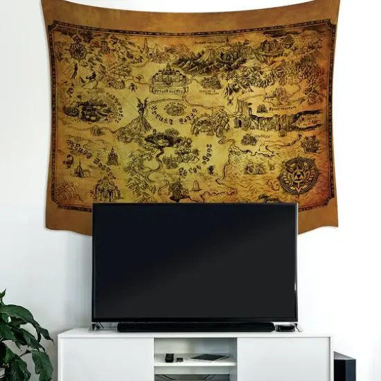 RoomMates Legends Of Zelda Map Tapestry {4}