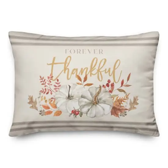 Forever Thankful 20" x 14" Indoor / Outdoor Pillow {1}