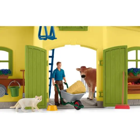 Schleich Farm World Yellow Large Farm Playset {7}