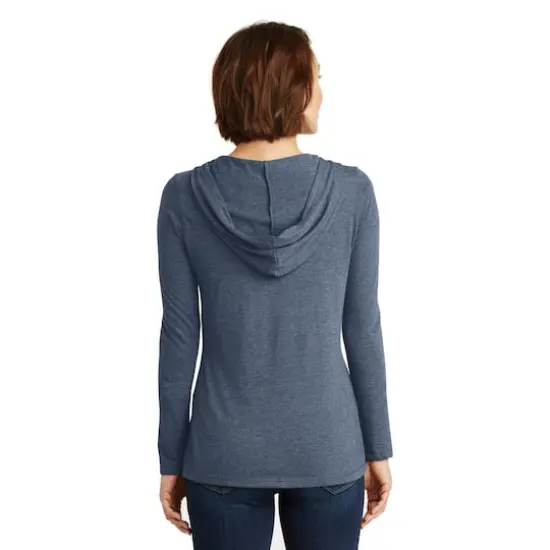 District&reg; Women's Perfect Tri&reg; Long Sleeve Hoodie Navy Frost {6}