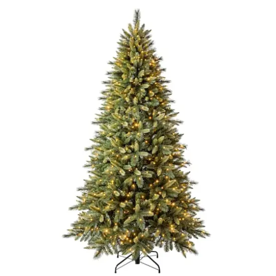7.5ft. Pre-Lit Glendale Spruce Artificial Christmas Tree, LumaDazzle™ Color Changing LED Lights by Ashland® {7}