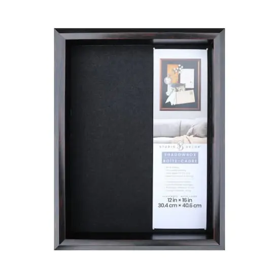 12" x 16" Beveled Brown Shadow Box by Studio D&eacute;cor&reg; {1}