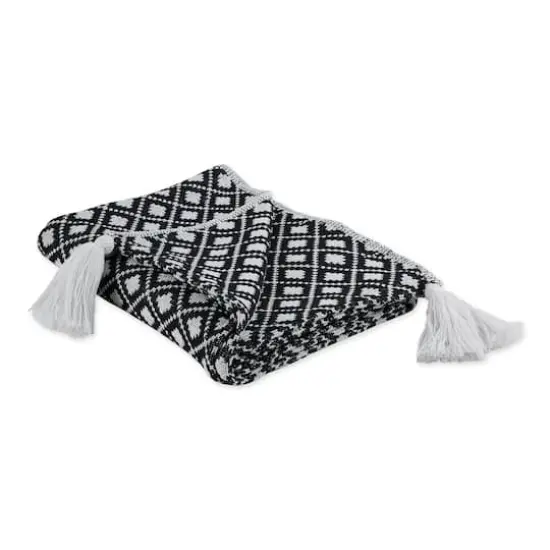 DII&reg; Diamond Lattice Throw Black {1}