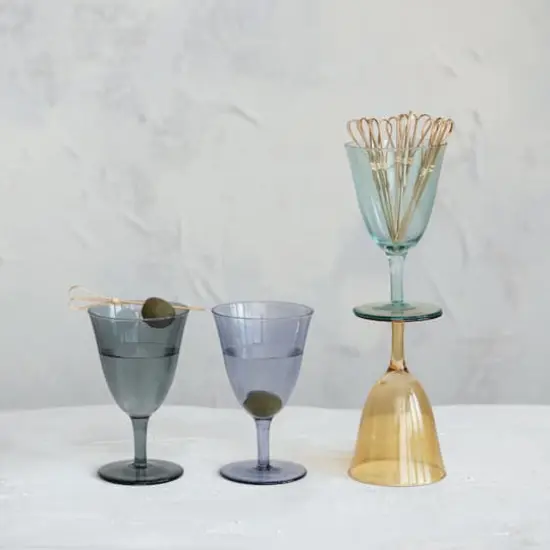 Hello Honey 8oz. Stemmed Wine Glass Set, 4ct. {3}