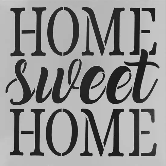 PA Essentials Home Sweet Home Stencil, 12" x 12" {3}