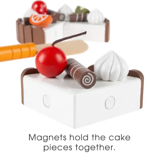 Toy Time Wooden & Magnetic Pretend Play Cake Set {5}