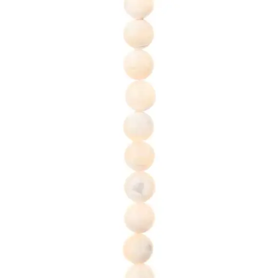 7mm Light Pink Mother of Pearl Round Beads by Bead Landing&trade; {1}