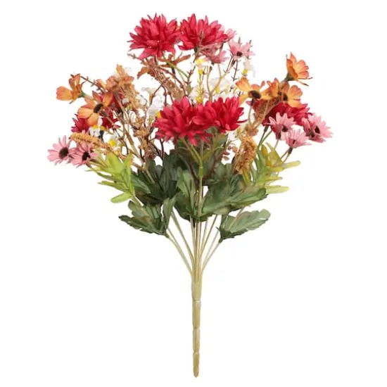 15" Mum Mix Deluxe Bush by Ashland&reg; Red/Orange {1}