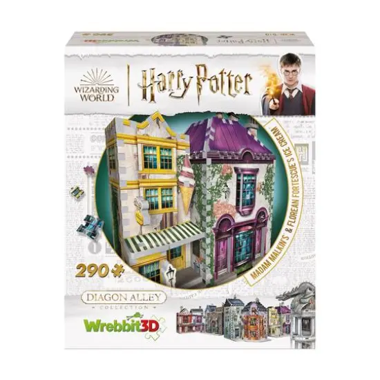 Harry Potter Diagon Alley Collection - Ollivander's Shop, Quidditch Supplies, Madam Malkin's, Weasleys' Wizard Wheezes: 1175 Pcs {10}
