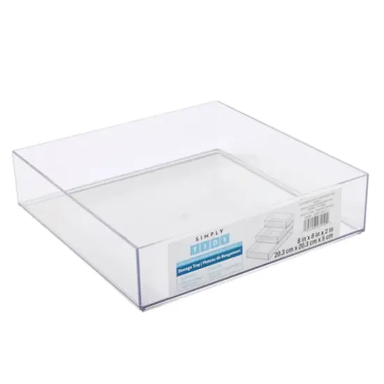 8" x 8" Clear Stacking Storage Tray by Simply Tidy&trade; {8}
