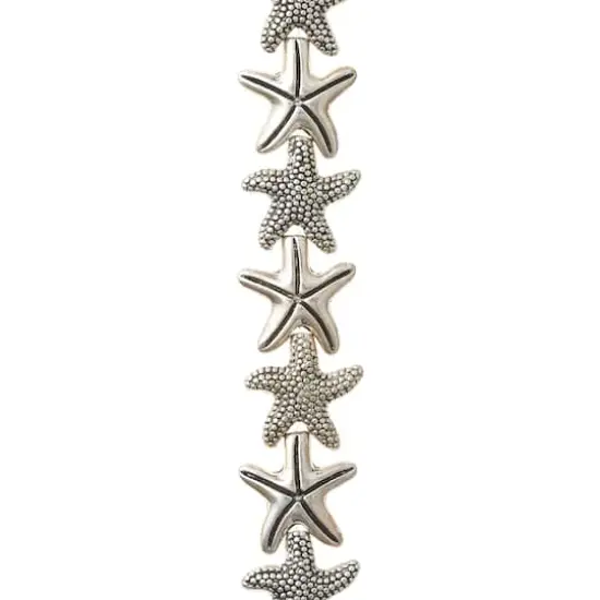 Silver Starfish Mix Metal Beads, 14mm by Bead Landing&trade; {1}