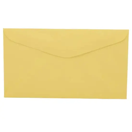 JAM Paper 3.625" x 6.5" Premium Commercial Envelopes, 100ct. Canary Yellow {1}