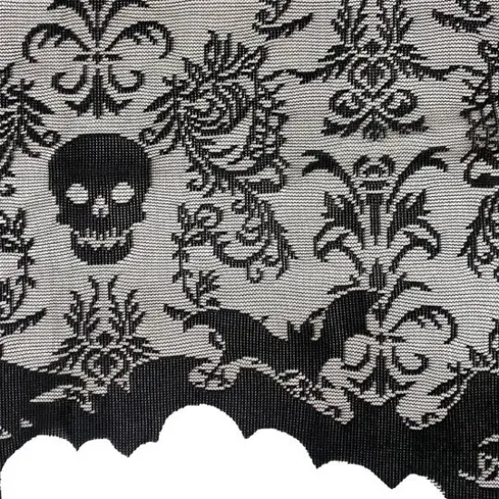 60" Black Skull Damask Lace Lamp Cover by Ashland&reg; {3}