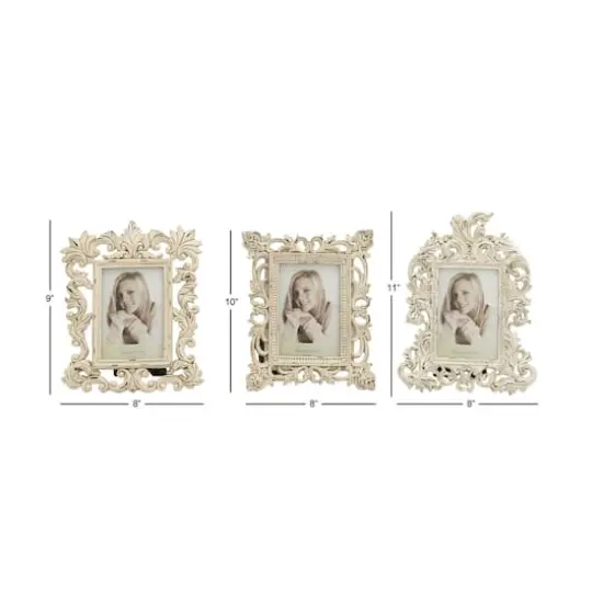 Polystone Traditional Frame Set White {7}