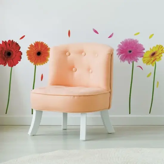 RoomMates Small Gerber Daisies Peel & Stick Wall Decals {4}