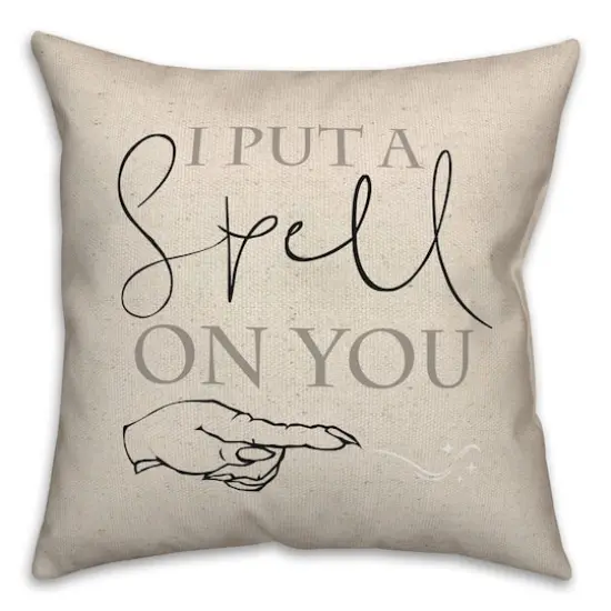 I Put A Spell On You Hand Throw Pillow {1}