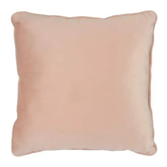 18" Velvet Pillow with Piping by Ashland&reg; Pink {3}