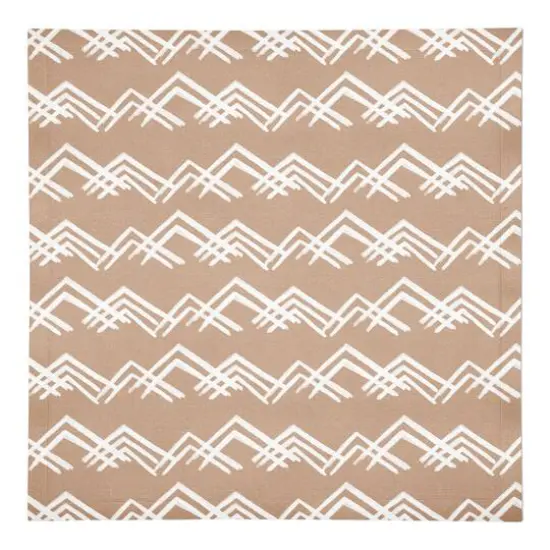 Blush Mountain Pattern 10" x 10" Cotton Twill Napkin {1}