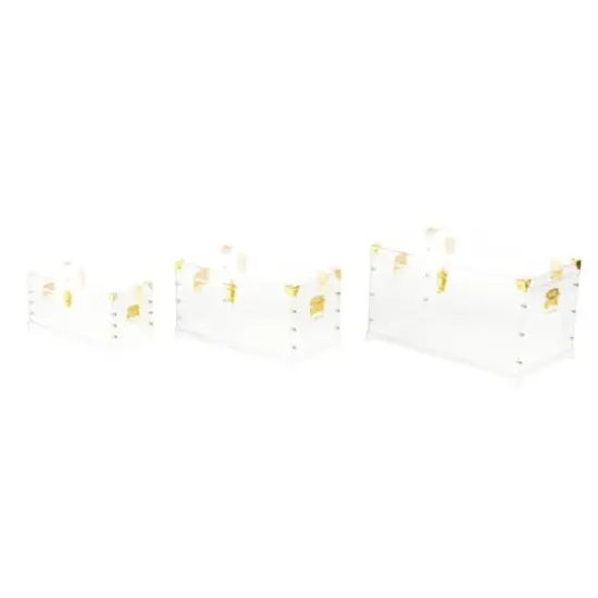 Clear & Gold Acrylic Trunk Set {1}