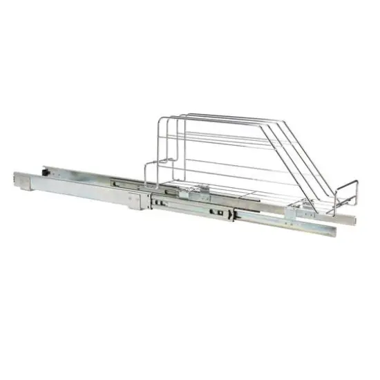 Household Essentials Glidez Chrome-Plated Steel Slide-Out Storage Organizer {12}