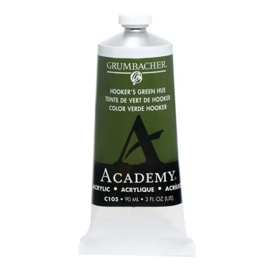 Grumbacher&reg; Academy&reg; Acrylic Paint, 3oz. C105 Hooker's Green Hue {1}