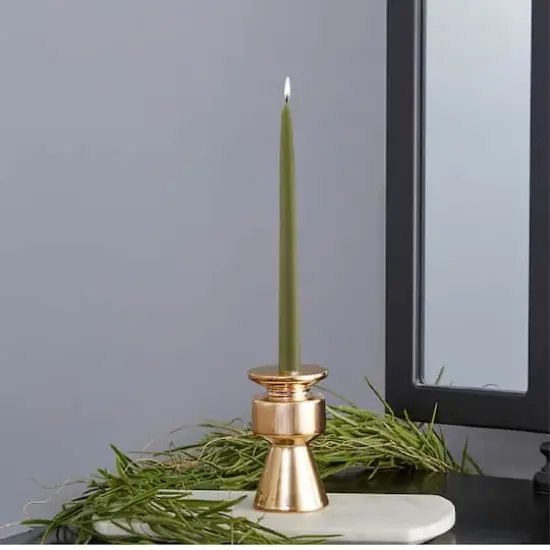 Root Candles 9" Unscented Taper Candles, 12ct. Dark Olive {4}