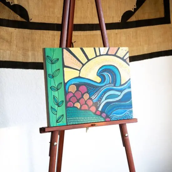 Art Alternatives Stained Wood Display Easel {3}