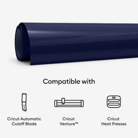 Cricut&reg; Smart Iron-On&trade; Roll, 25" x 5ft. Navy {9}