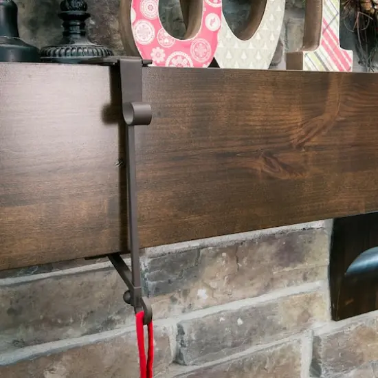 Village Lighting Mantel Garland & Stocking Hanger, 3ct. Brown {9}