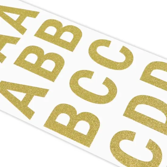Gold Glitter Alphabet Stickers by Recollections&trade; {1}