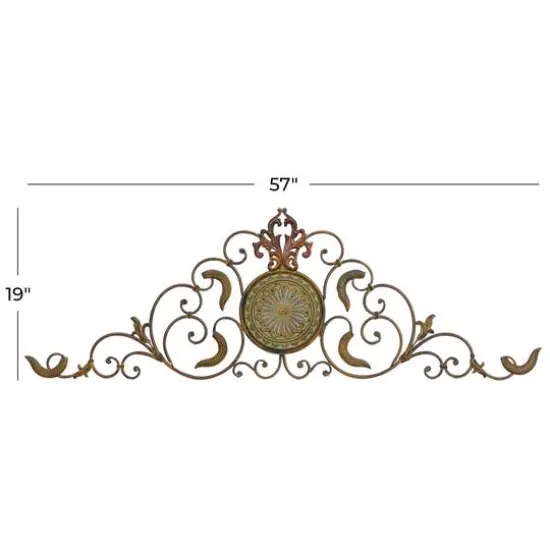 57" Gold iron Rustic Wall D&eacute;cor {8}