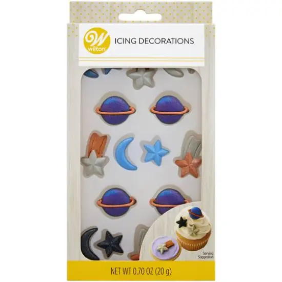 Wilton&reg; Planet, Moon & Star Royal Icing Decorations {1}