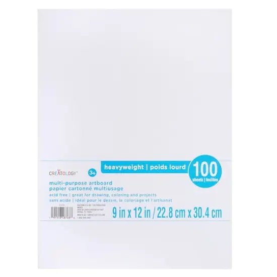 100 ct. 9" x 12" Artboard by Creatology&trade; {1}