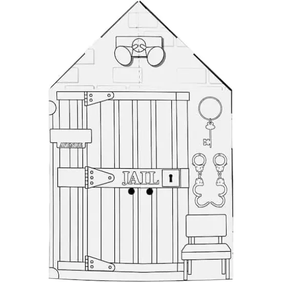 Easy Playhouse Police and Fire Station Clubhouse {5}