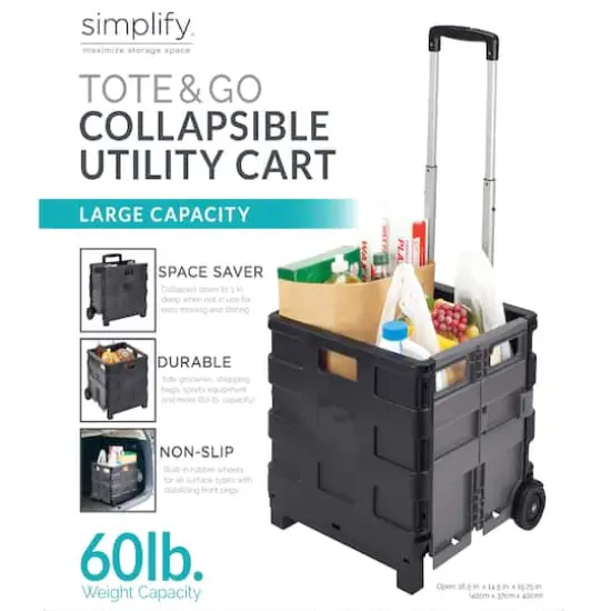 Simplify Jumbo Tote & Go Collapsible Utility Cart {4}