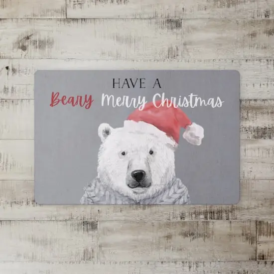 Have a Beary Merry Christmas Floor Mat {3}